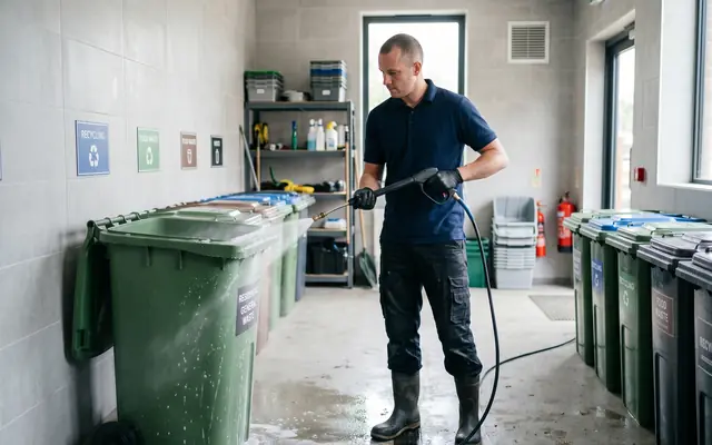 Nettoyage local poubelles en copropriété à Rennes