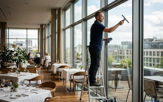 Nettoyage vitres restaurants & hôtels à Rennes