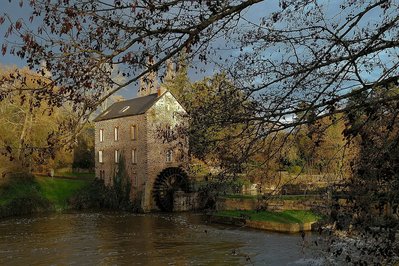 Moulin de Robinson à Saint-Grégoire, commune résidentielle au nord de Rennes, Ille-et-Vilaine