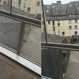 Nettoyage vitres – Rennes (Avant / Après)